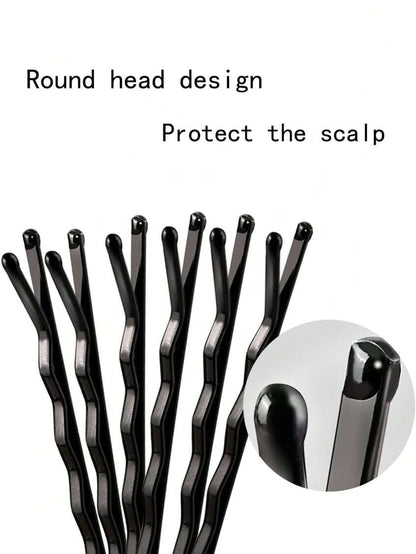 20pcs Black Simple Hairpins